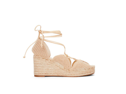 Solar wedge espadrille in jute