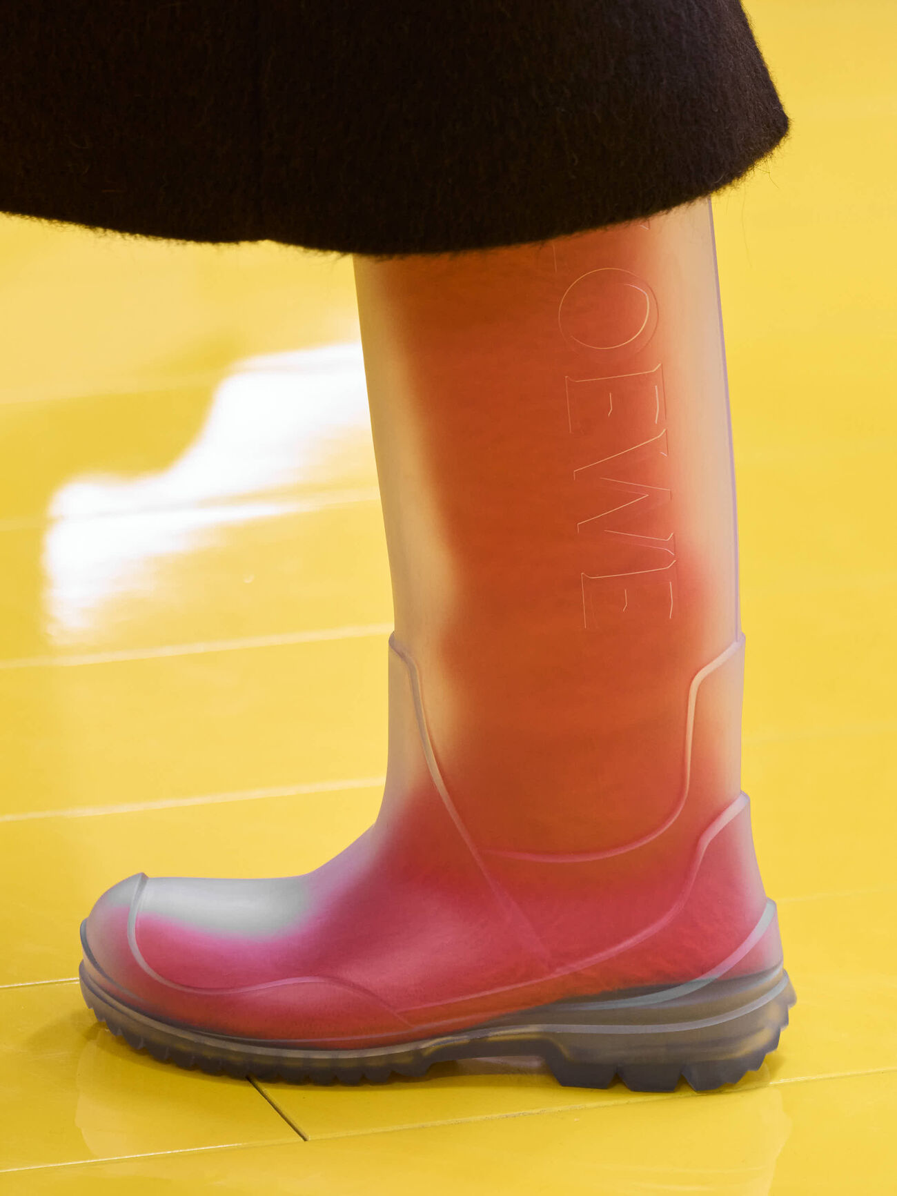 Official image for LOEWE x Cosima von Bonin FW26 runway collaboration