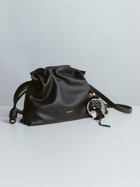 □美品□ LOEWE ロエベ レザー レザー 飲み込み タッセル キーリング  