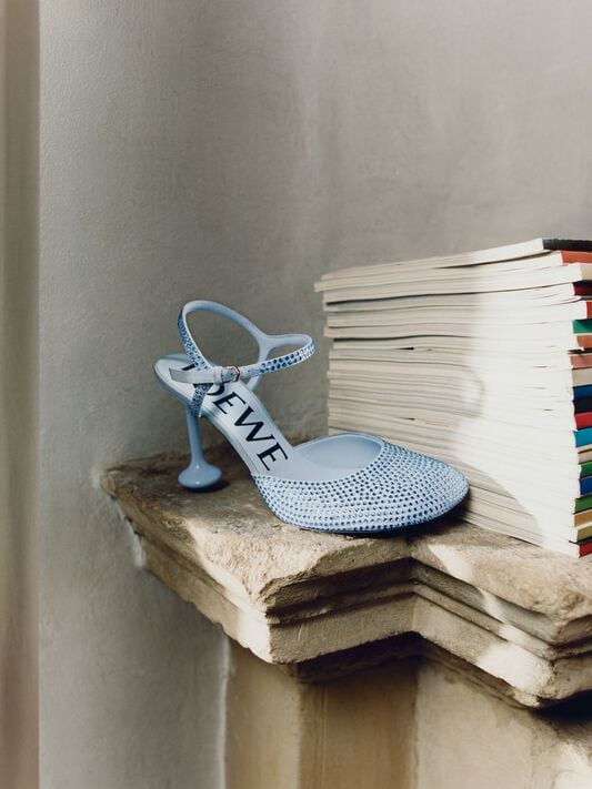 Pebble fussbett sandal in soft calfskin