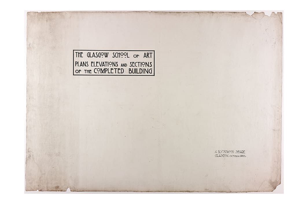 "Folio cover for designs for Glasgow School of Art", 1910