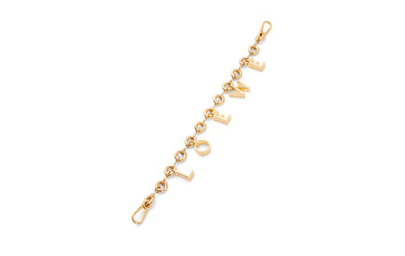 LOEWE Donut chain charm in brass