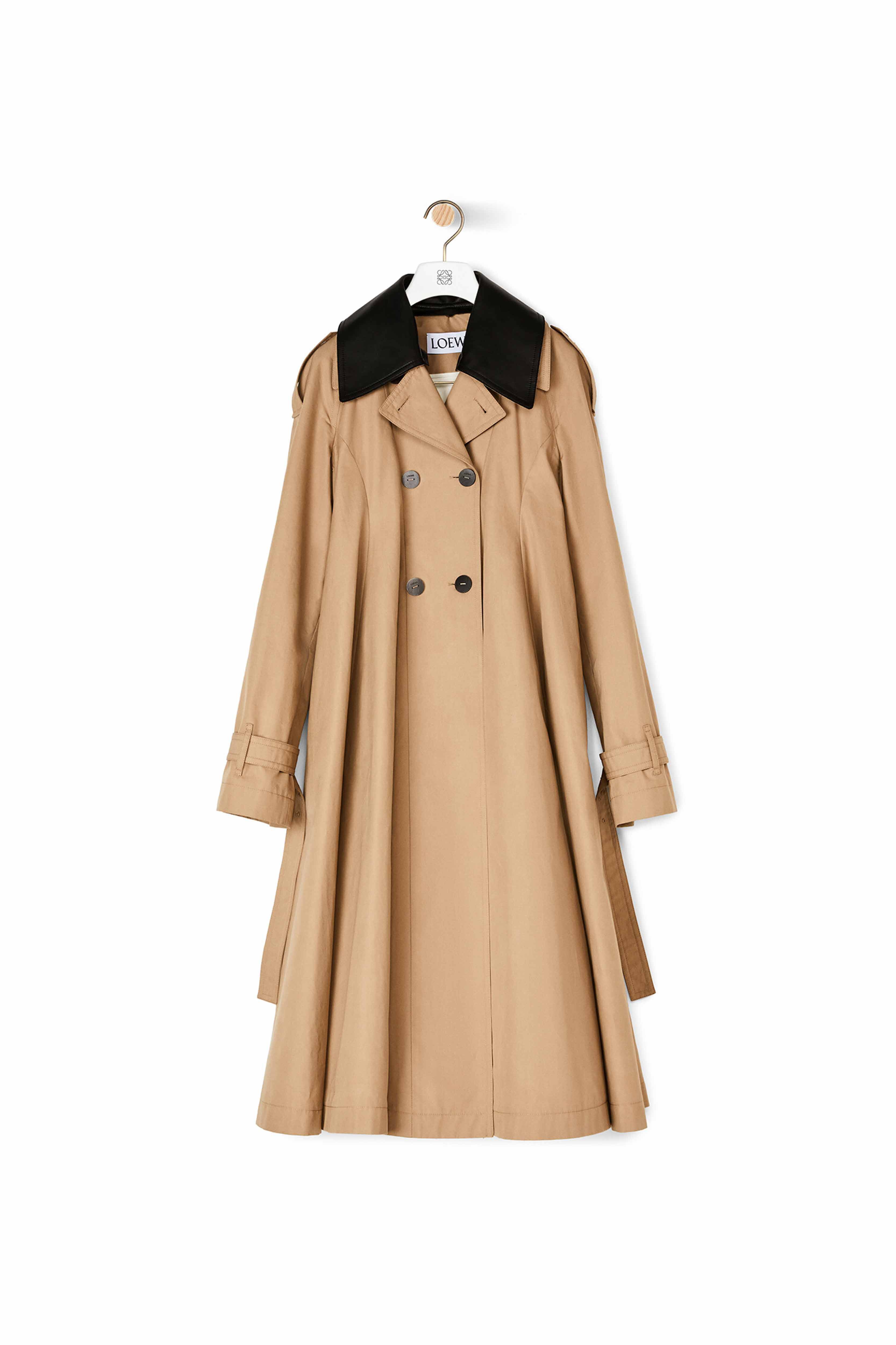 Pleated Trench Coat