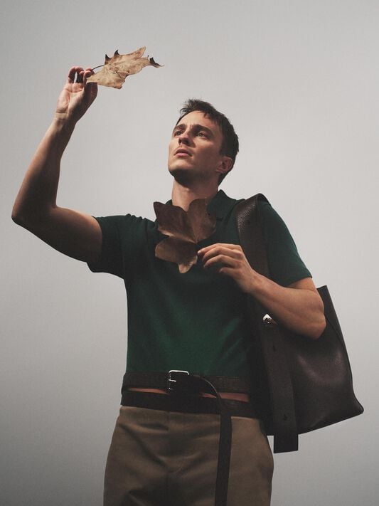 LOEWE Polo en algodón Verde Oscuro