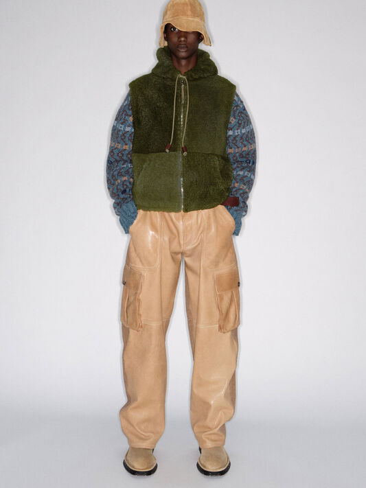 LOEWE 羊毛混紡套頭衫 藍色/多色