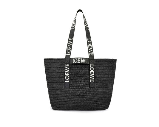 Fold Shopper in raffia