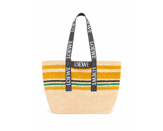 Fold Shopper in raffia