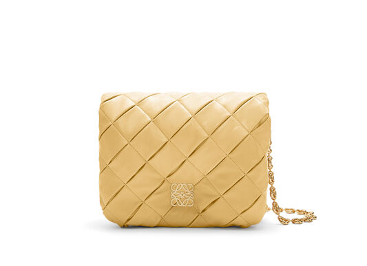Puffer Goya in pleated shiny nappa lambskin