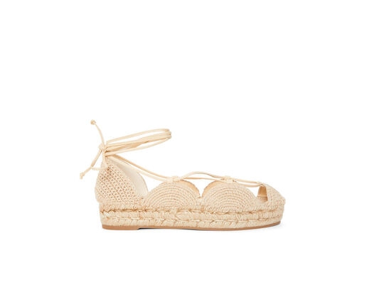 Solar espadrille in jute