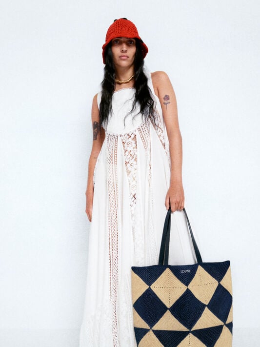 LOEWE Lace dress in cotton White