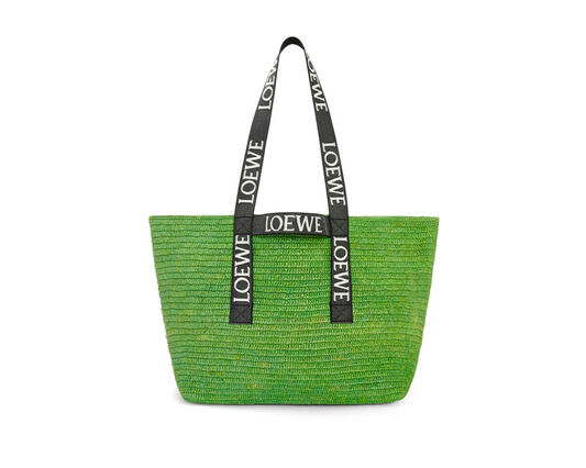 Fold Shopper in raffia
