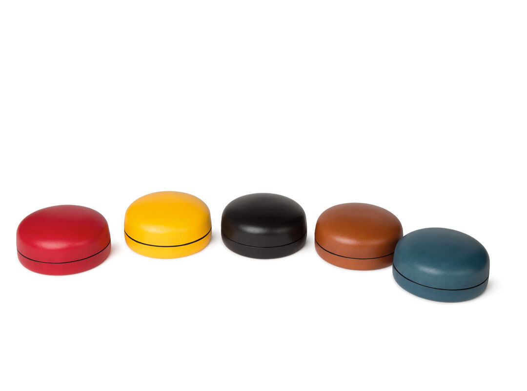 Medium Round Multi-Use Leather Boxes