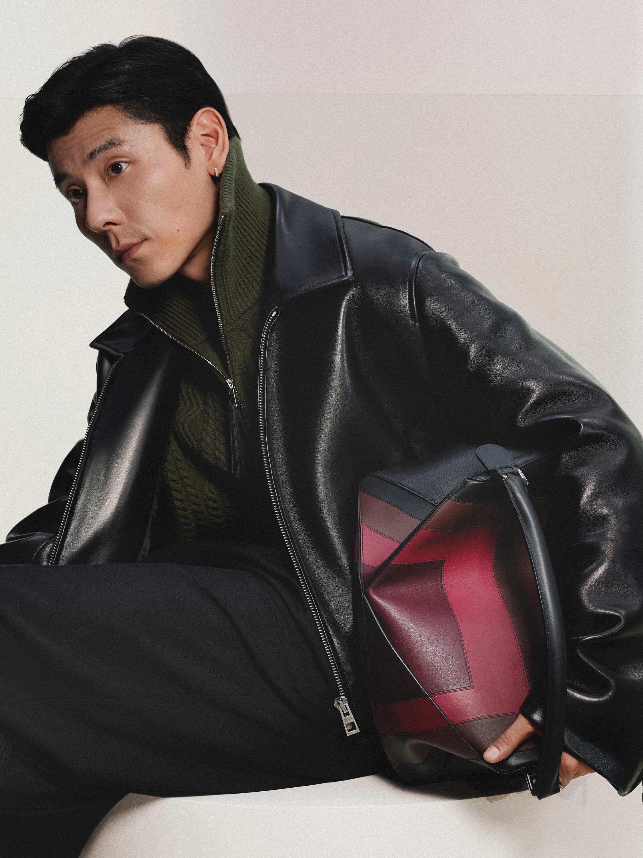 極美品】LOEWE 21AW シープレザー バイカージャケットの通販 