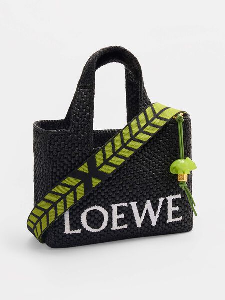 ロエベフォント トート スモール（ラフィア） ブラック - LOEWE 