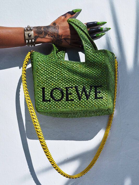 Loewe X Paulas Ibiza Keyring in White