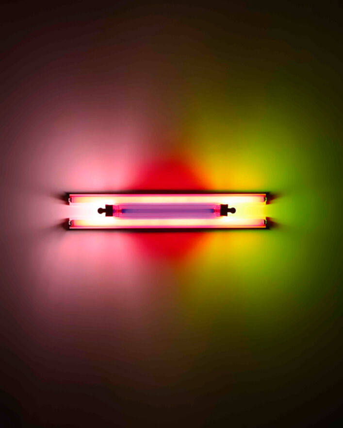 &ldquo;Untitled (to Madeline and Eric Kraft)&rdquo;de Dan Flavin, 1992. Colecci&oacute;n de arte de Iberdrola.