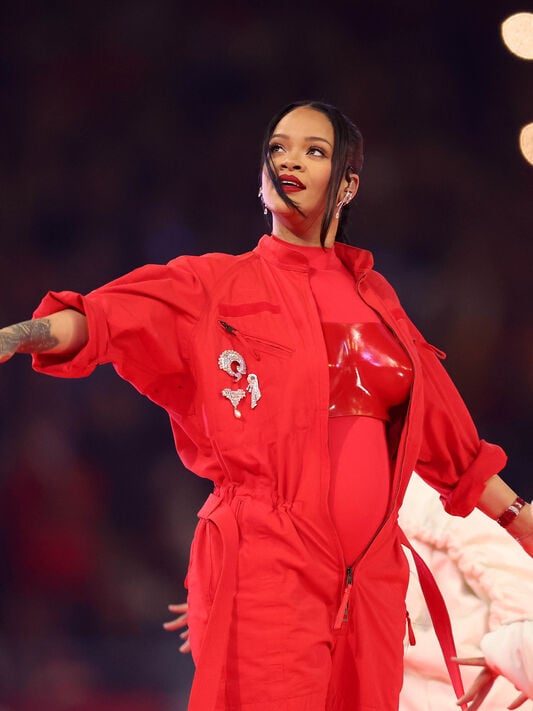 Rihanna's Iconic Red Super Bowl Outfit Inspired Loewe's Latest