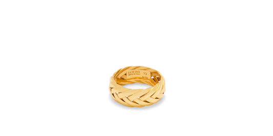 Braided ring in sterling silver