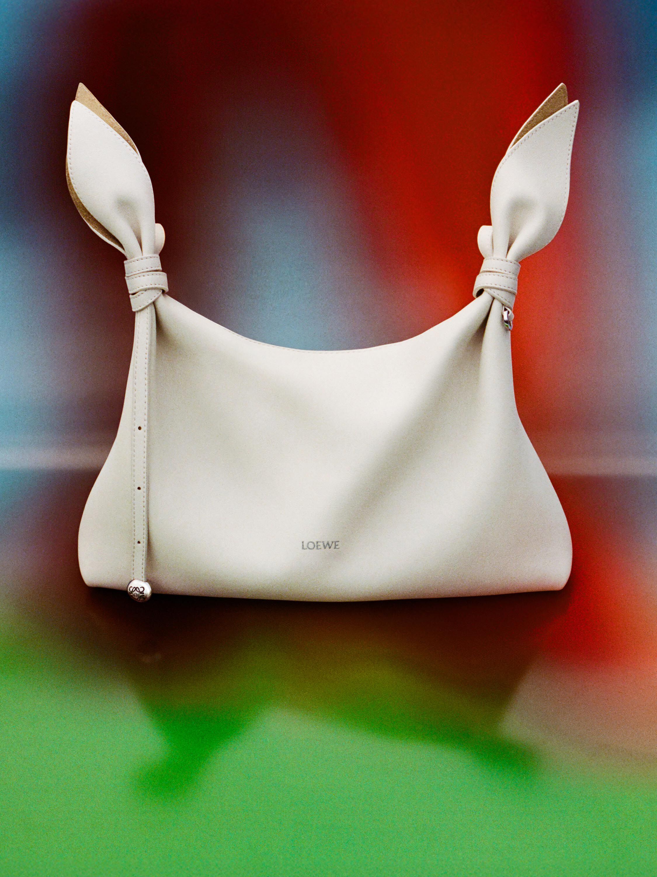 LOEWE ロエベ アナグラム レザー ミラー 鏡 ピンク スペイン製 ☆レア 
