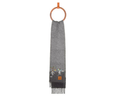 Scarf in mohair and wool