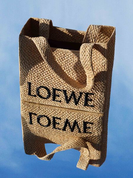 LOEWE x Paula's Ibiza Small Fringes Bucket Bag