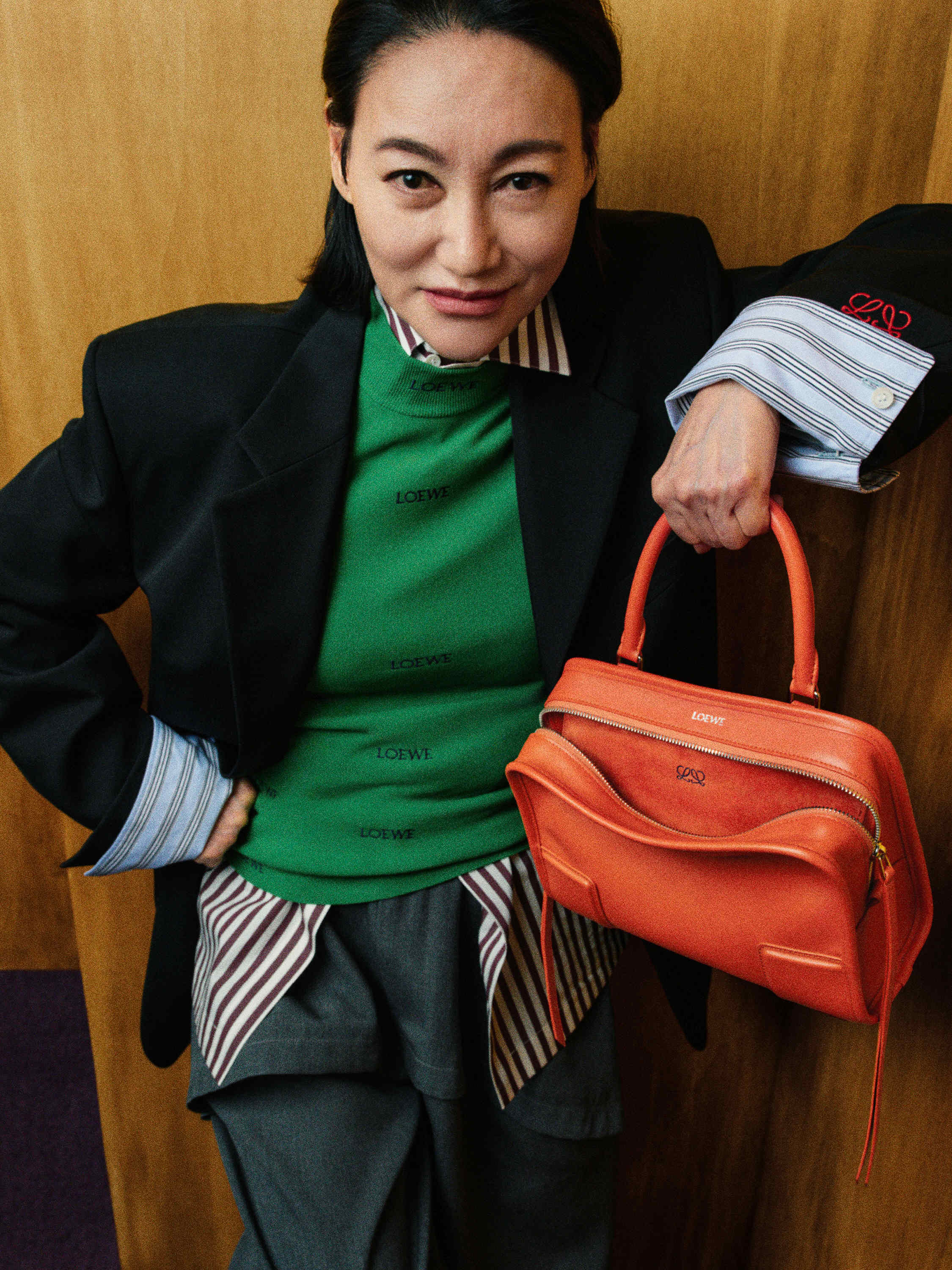 94247☆1円スタート☆LOEWE ロエベ 中極美品 ベラスケス G金具 