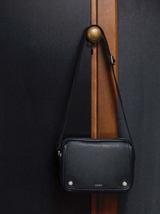 l12 LOEWE ロエベ ロゴバックル レザーベルト 36-90 ブラック ブラウン  