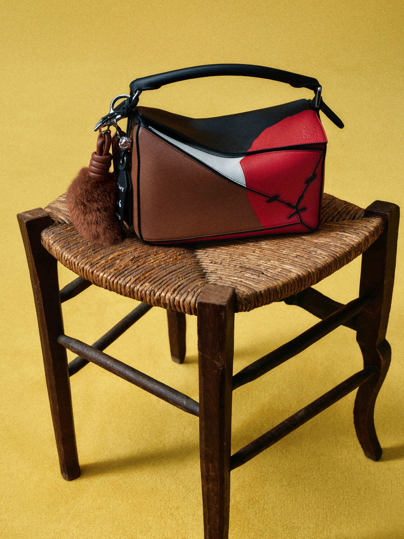 LOEWE バスケットバッグ スモール（ヤシの葉&カーフ） バスケット 