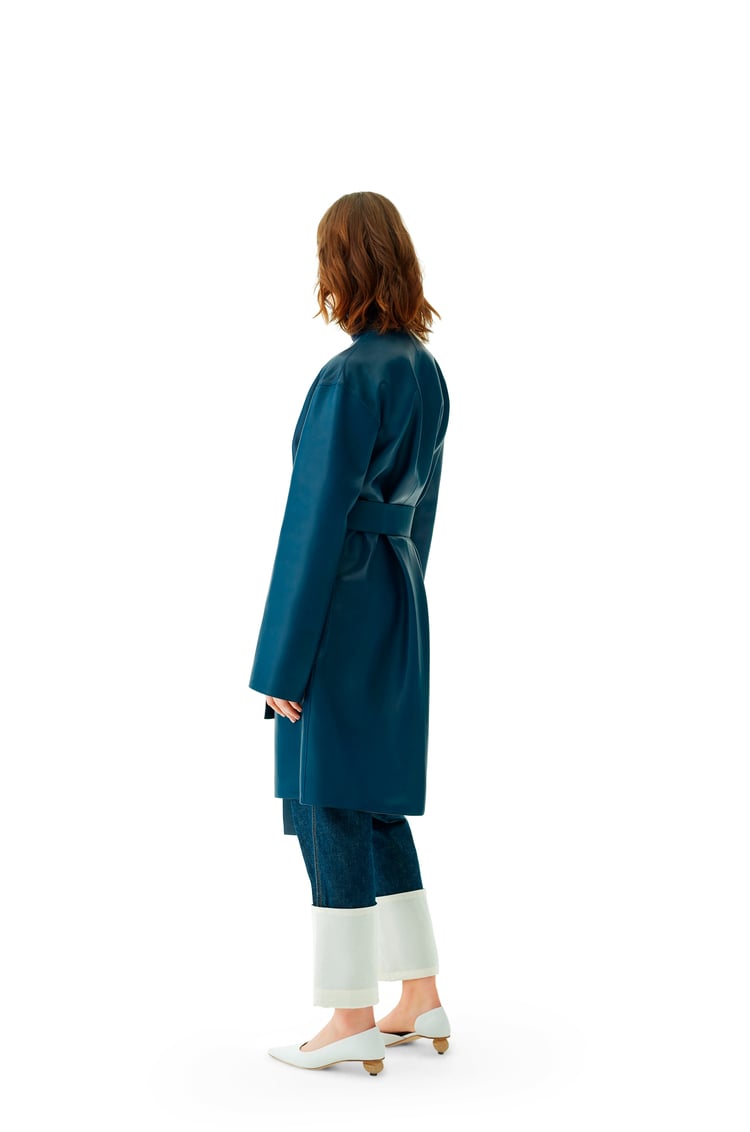 LOEWE Short coat in nappa Varsity Blue