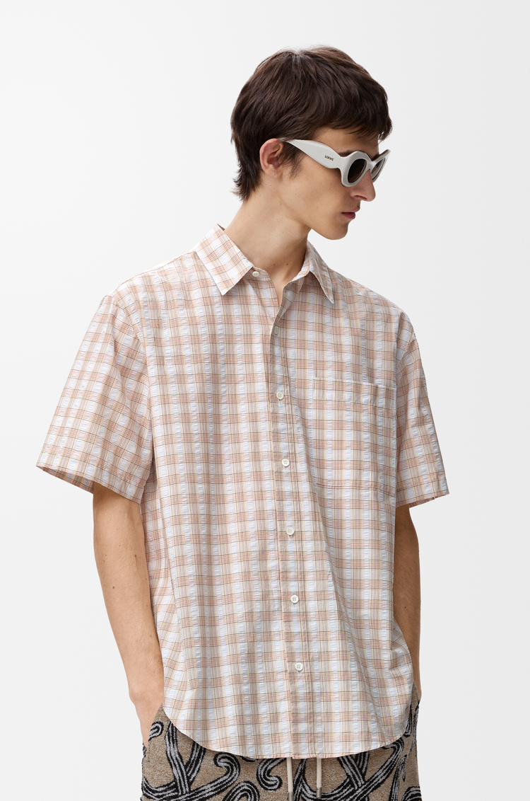 LOEWE Camisa de manga corta en algodón Multicolor