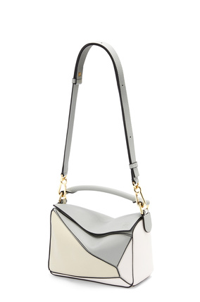 LOEWE Small Puzzle bag in classic calfskin Ash Grey/Marble Green plp_rd