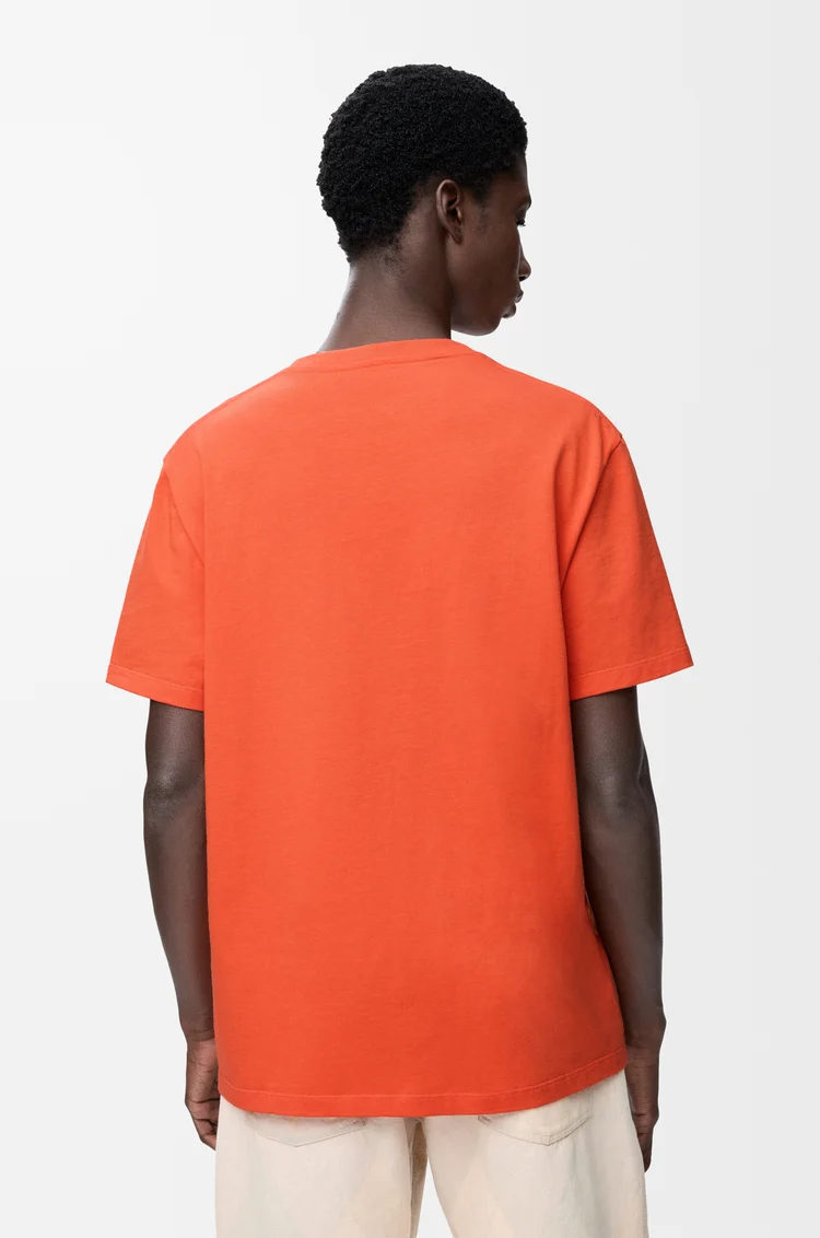 LOEWE Camiseta de corte holgado en algodón Naranja