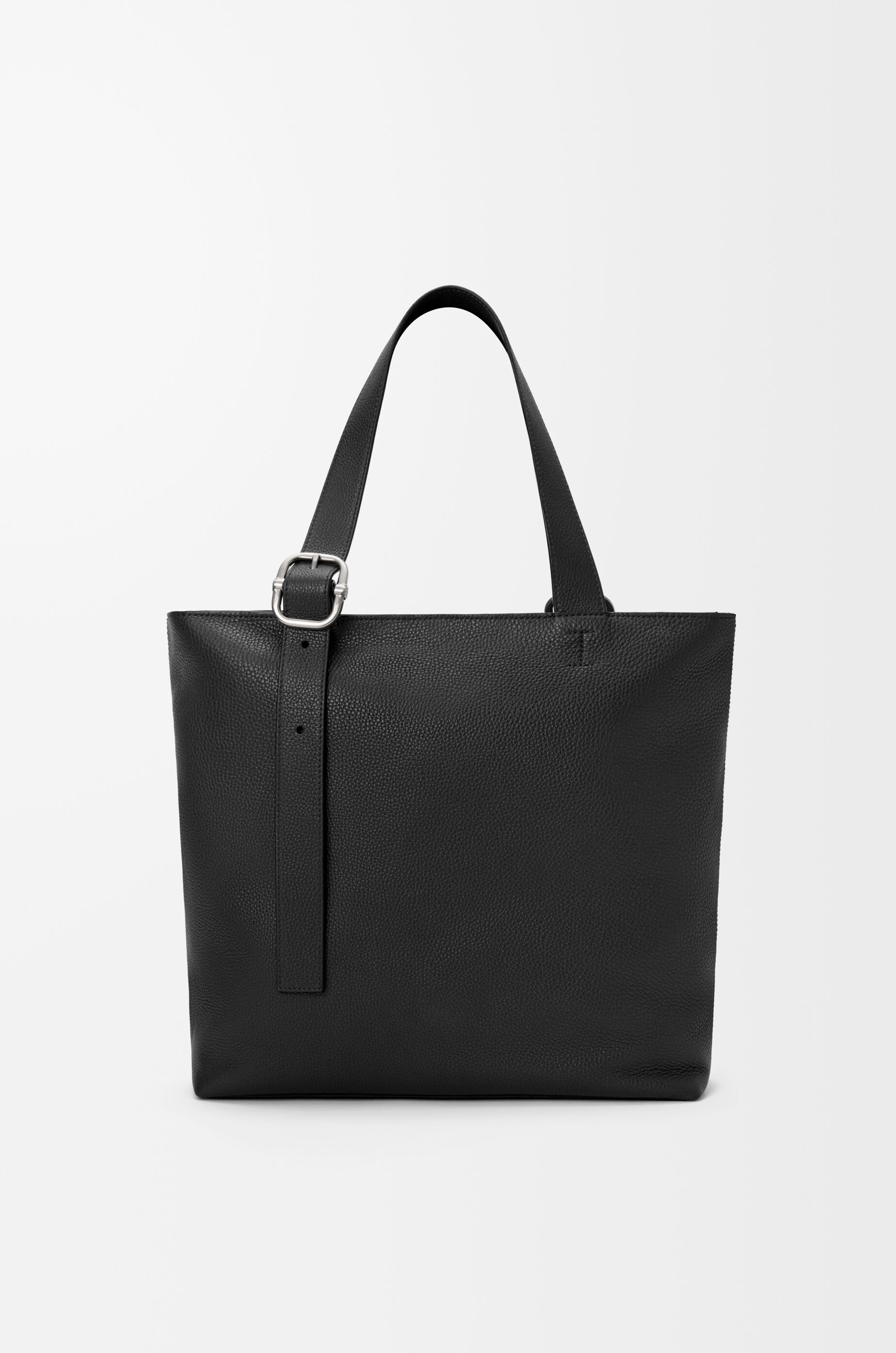 Loop zipped tote in supple grained calfskin Black - LOEWE