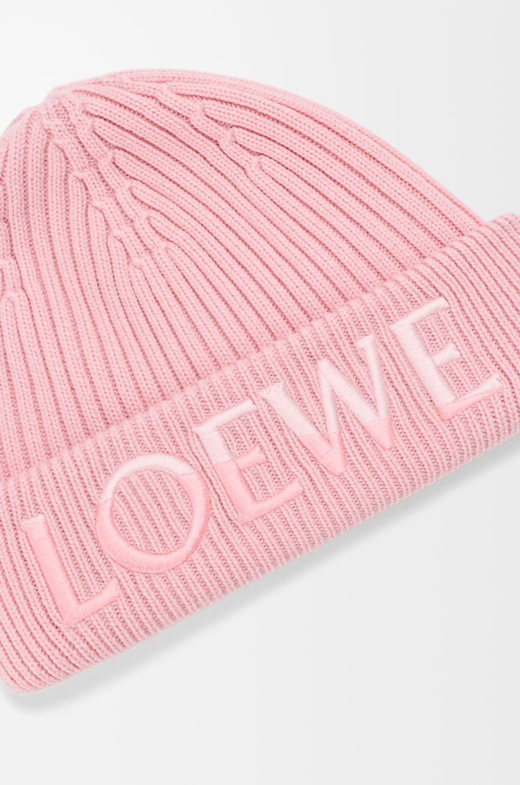 LOEWE Gorro LOEWE en lana Rosa Claro