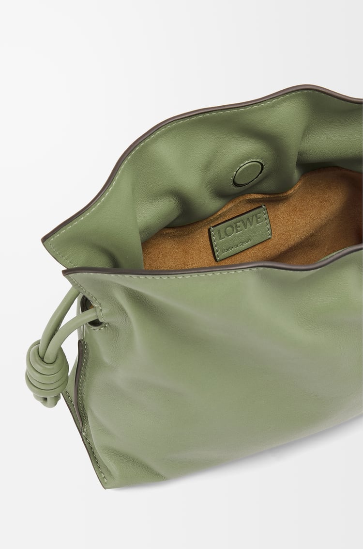 LOEWE Mini Flamenco clutch in nappa calfskin Rosemary