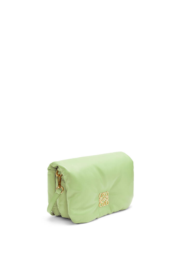 LOEWE Mini Puffer Goya bag in shiny nappa lambskin Light Pale Green