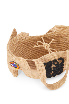 LOEWE Small Elephant Basket bag in raffia Natural