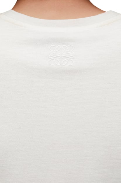 LOEWE Top anudado en mezcla de algodón Blanco plp_rd