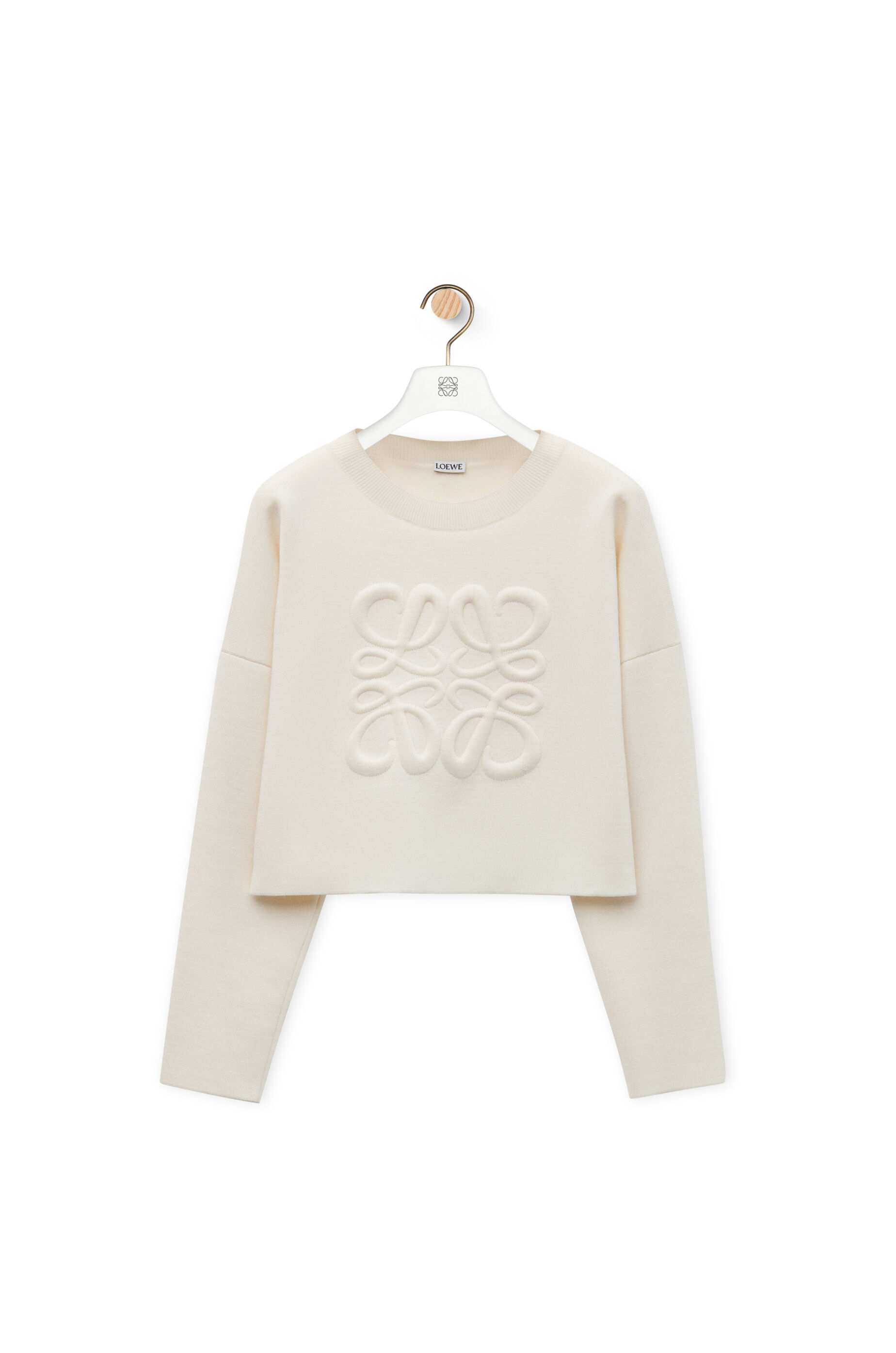 超人気の雑貨店 セーター（ウール） アナグラム ホワイト LOEWE - トップス