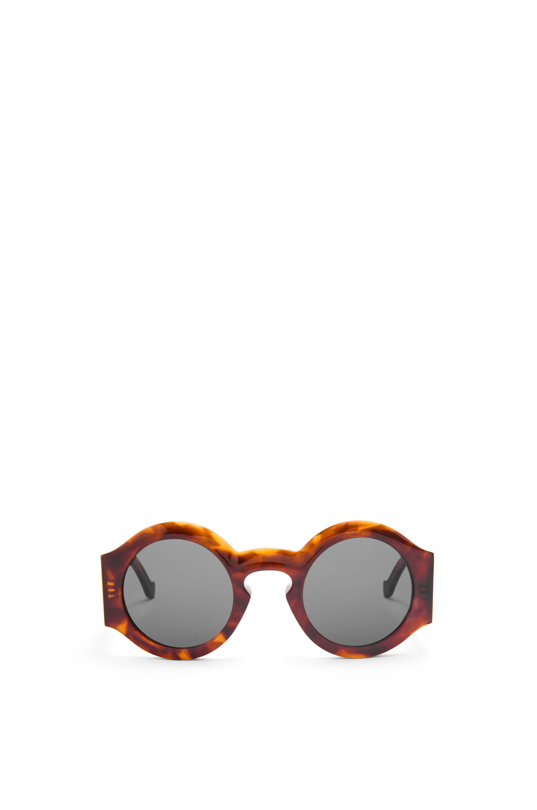 Curved sunglasses in acetate Flamed Havana LOEWE