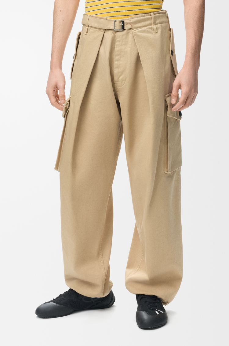 LOEWE Cargo trousers in cotton Beige