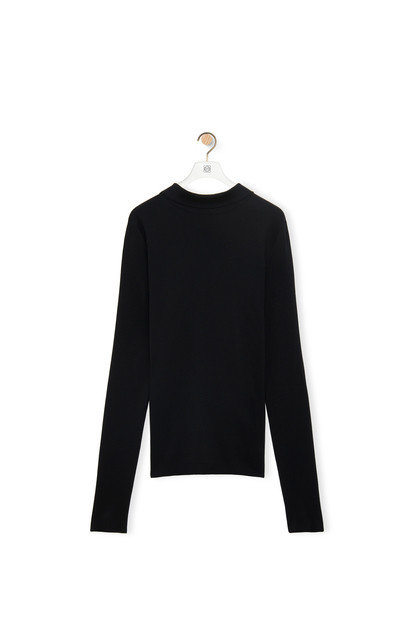 LOEWE Back to front sweater in silk 黑色