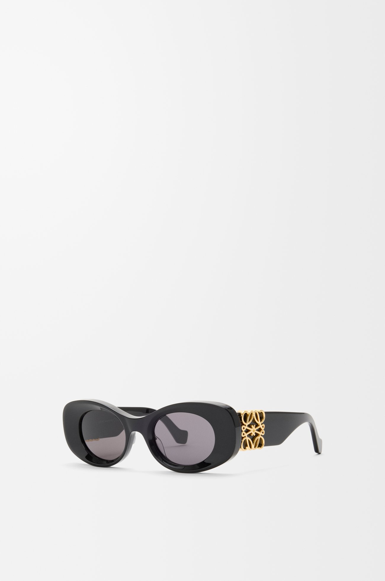LOEWE Gafas de sol Beveled Oval Maxi Anagram Negro