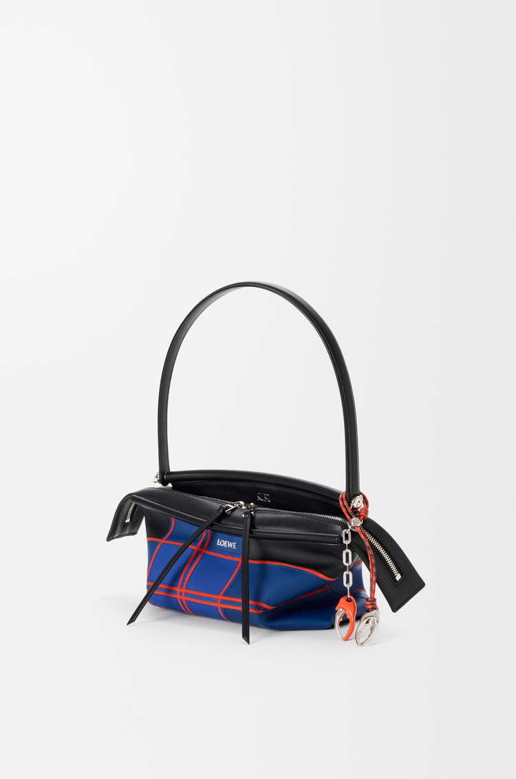 LOEWE Charm de cadena Claw en piel Plateado/Naranja