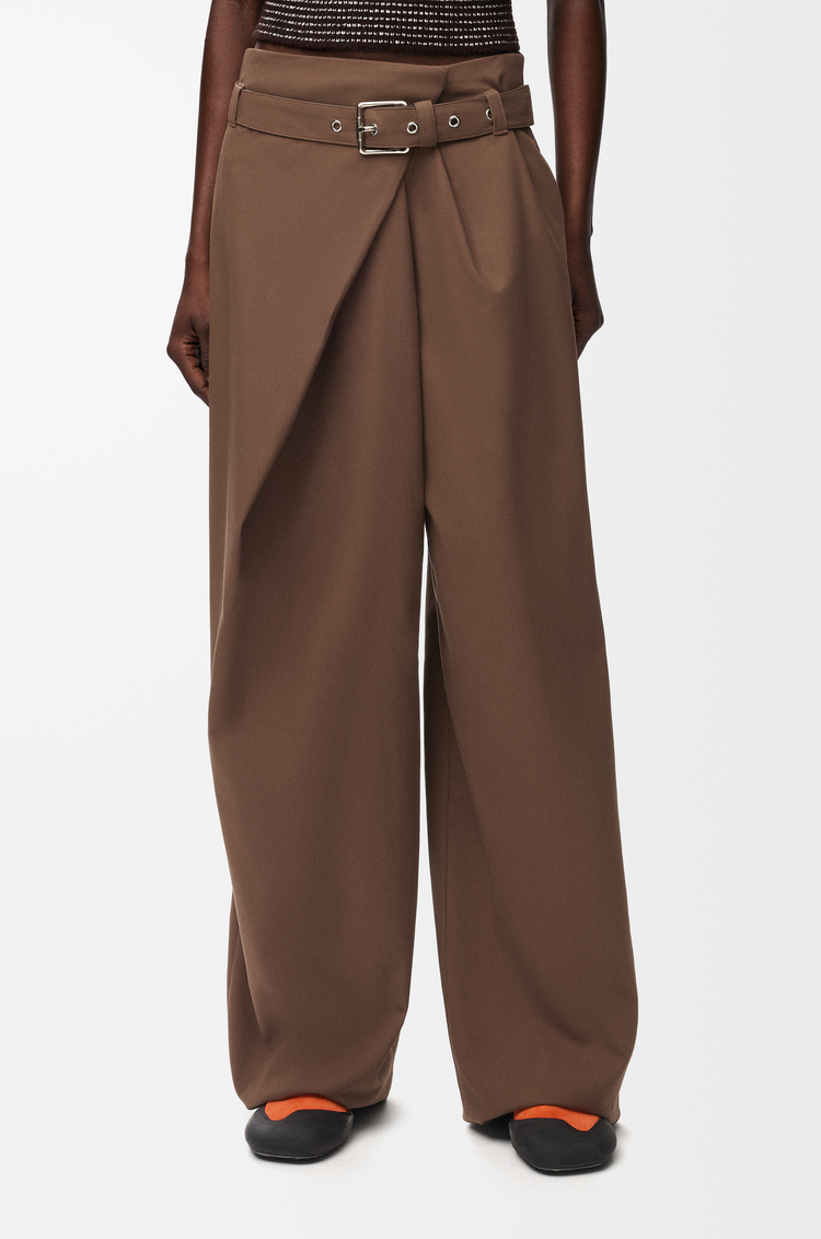 LOEWE Pantalón en algodón Marrón