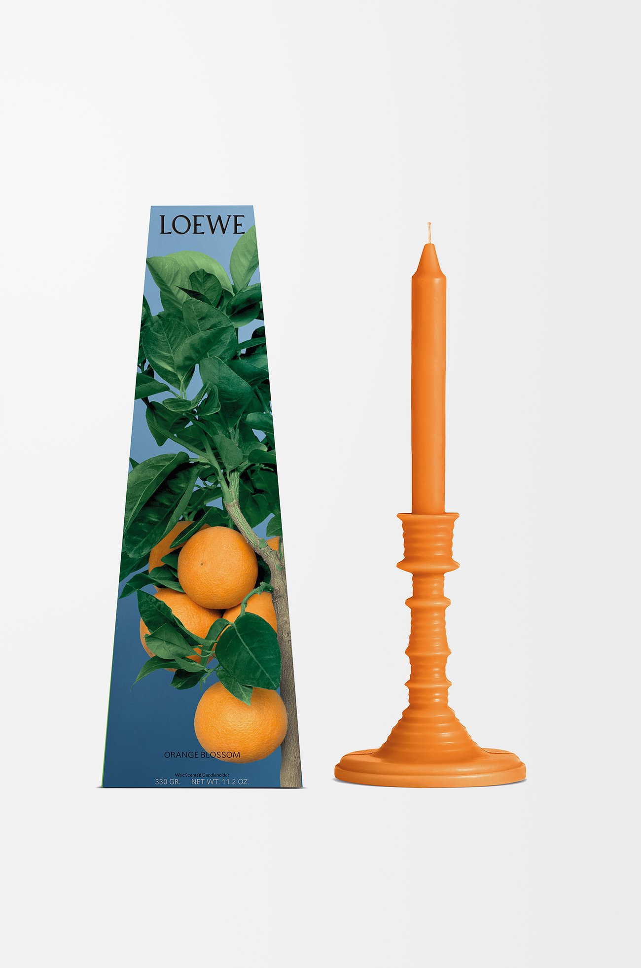LOEWE Orange Blossom wax candleholder Bright Mandarin