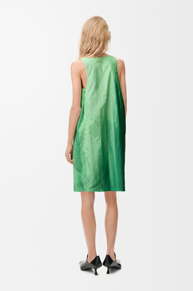 LOEWE Dress in technical cotton Green