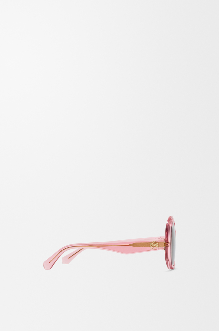 LOEWE Gafas de sol Mini Anagram Steps Square Transparent Pink