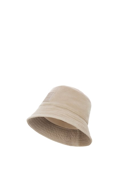 LOEWE Patch bucket hat in corduroy Grey plp_rd