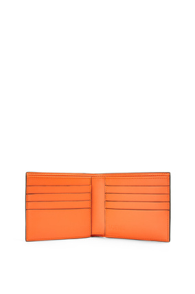 LOEWE Signature bifold wallet in calfskin Khaki Green/Orange plp_rd